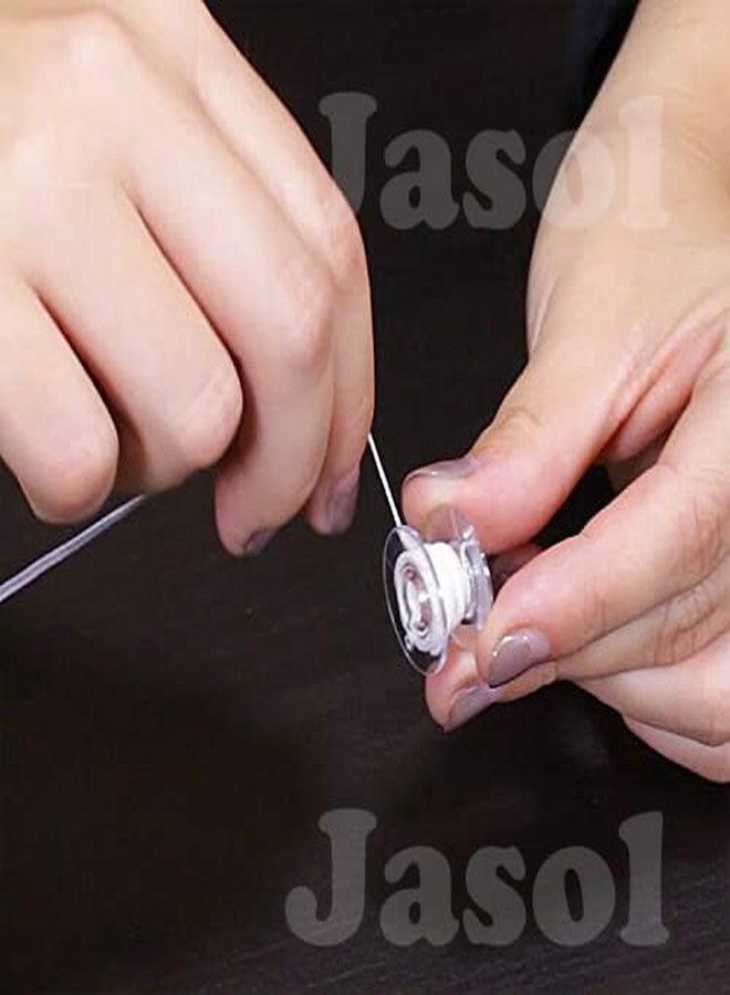 Jasol Bobbin Elastic Thread Pack of 2 Thread Elastic Roll Strong Bobbin Elastic Thread (White) - Image 5